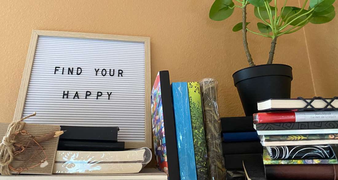 Chris's studio is her safe place and full of positive affirmations. Photo Credit: © 2020 Chris Vabre